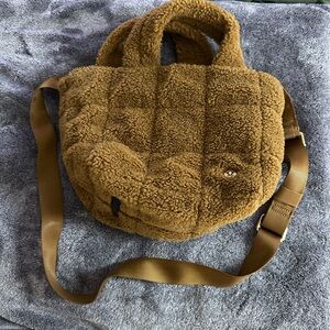 Lululemon 5L Quilted Grid Crossbody Bag Burnt Caramel